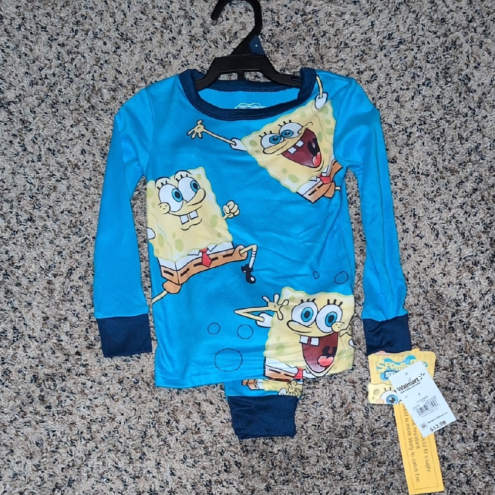 Nickelodeon Blue SpongeBob Kids Pajama Set